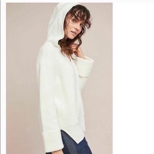 Anthropologie Stitched Sweater Hoodie (xs)